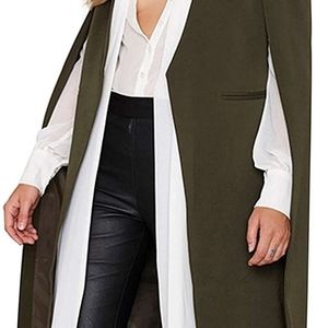 Women casual Open Front Cape